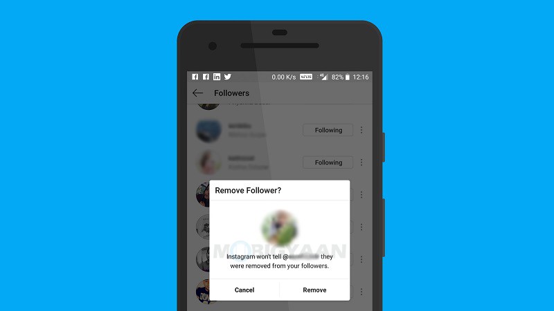 instagram test remove followers public account