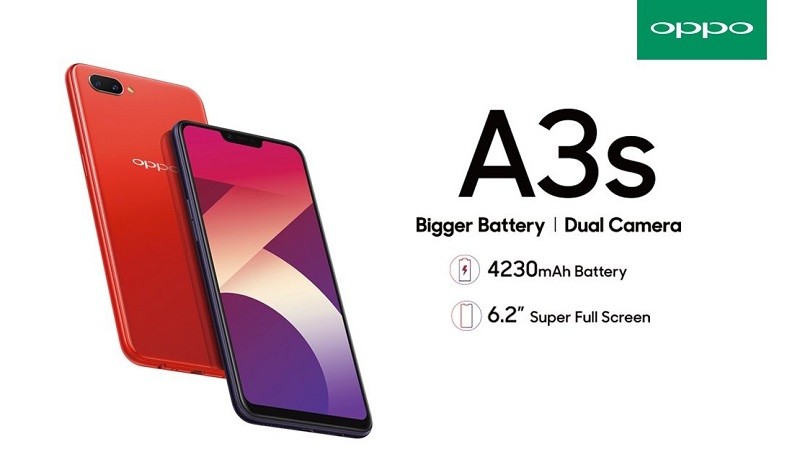 OPPO A3s launched in India with 6.2-inch notched display, Snapdragon 450 SoC and dual rear cameras