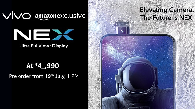 vivo nex india amazon exclusive july 19 pre orders