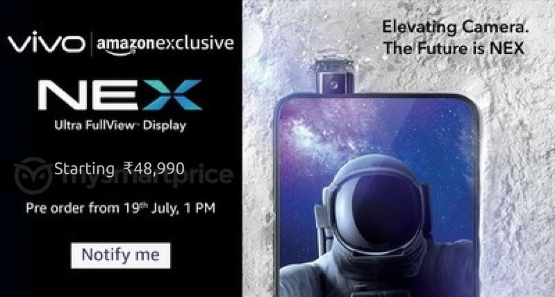 vivo nex s india price leaked amazon