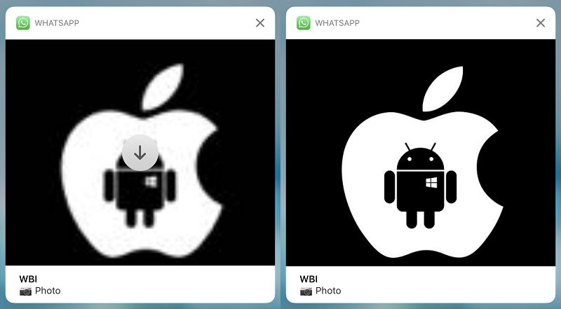 whatsapp iphone test media preview notifications 1