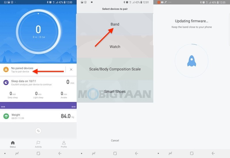 How to pair Xiaomi Mi Band 3 to your smartphone via Mi Fit app Guide 1