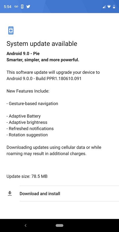 essential phone android 9 pie update 2