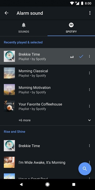 google clock spotify integration 1