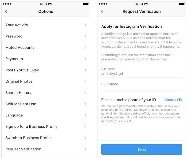 instagram opens verification requests more users