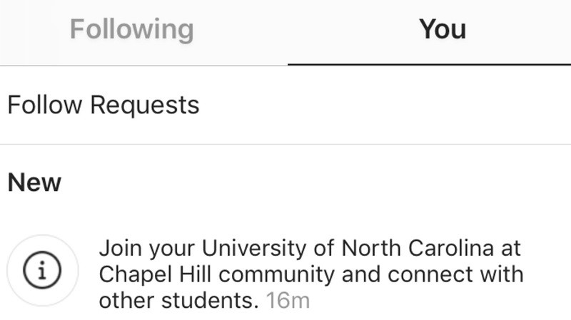 instagram testing college community groups