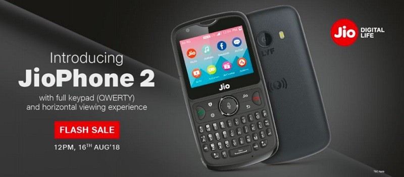 jiophone 2 august 16 flash sale