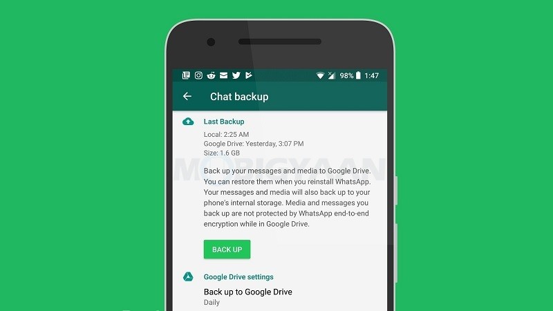 whatsapp backup free storage google drive 2