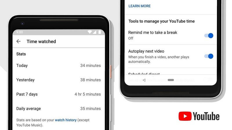 YouTube now shows how much time you spend watching videos every day
