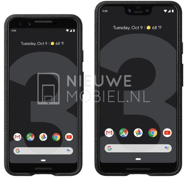 Google Pixel 3 and Pixel 3 XL press renders leak online with fabric cases 1 google pixel 3 pixel 3 xl leaked press renders 1