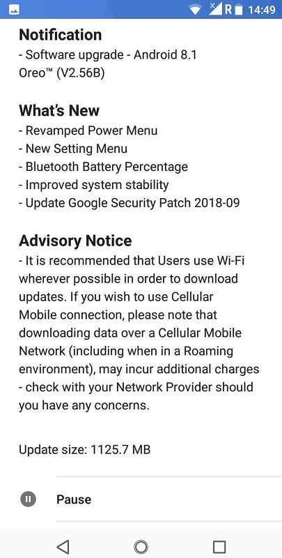 nokia 3 1 android 8 1 oreo update india