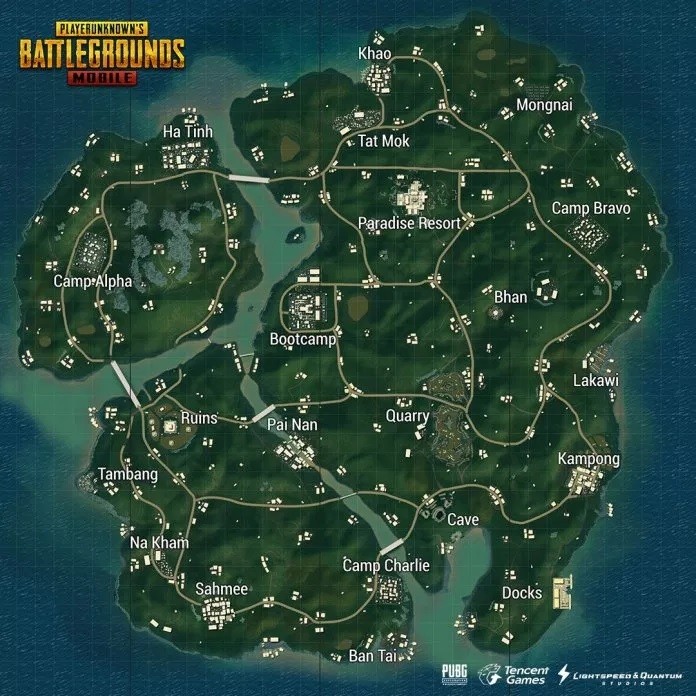 pubg mobile sanhok map