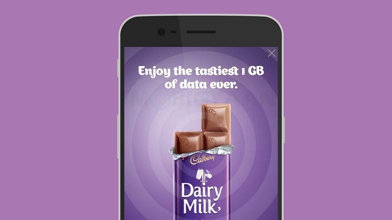 Reliance Jio offering 1 GB of free data with Cadbury Dairy Milk