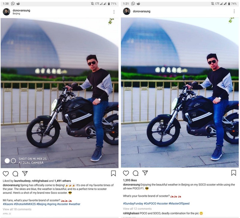 Top Xiaomi executive caught promoting Mi MIX 2S camera sample as POCO F1's 2 xiaomi executive fake marketing poco f1