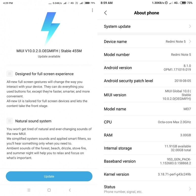 xiaomi redmi note 5 miui 10 global stable rom