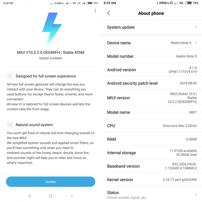 xiaomi redmi note 5 miui 10 global stable rom