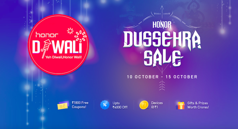 Honor Smartphone Offer Diwali Dussehra Sale