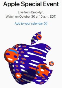 apple october 30 launch event invite 3