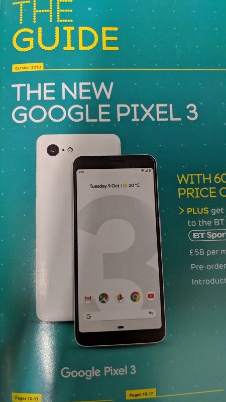 google pixel 3 leaked brochure features 1