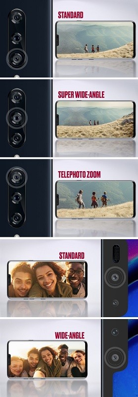 lg v40 thinq camera setup detail