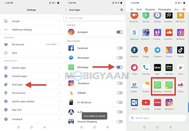 How to run two WhatsApp accounts on Xiaomi POCO F1 Guide