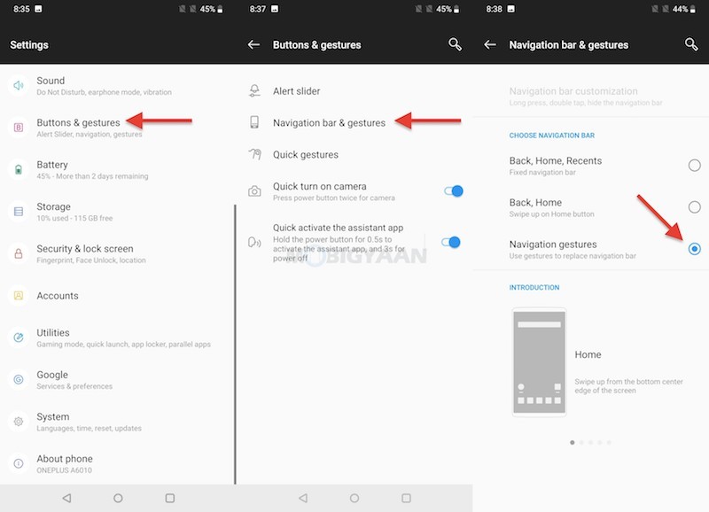 OnePlus-navigation-gesture-no-button 
