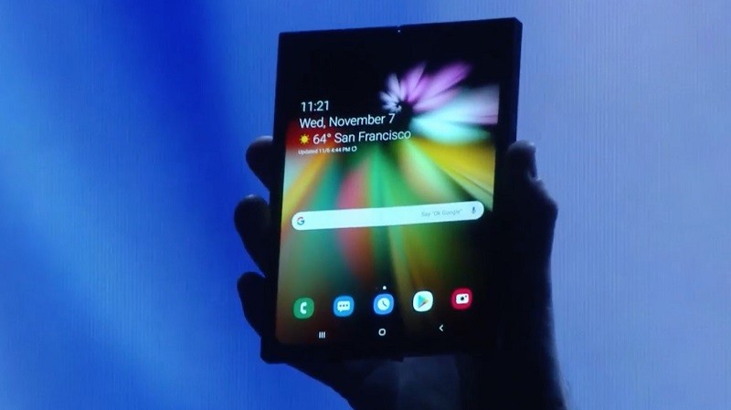 This is what Samsung's foldable display smartphone looks like 2 samsung foldable display smartphone infinity flex display 1