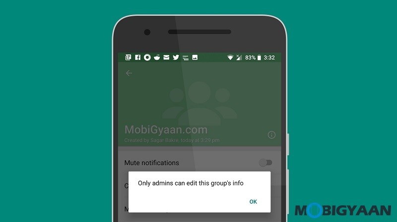 stop members from changing whatsapp group info android guide 1