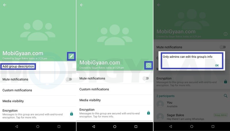 stop members from changing whatsapp group info android guide 5