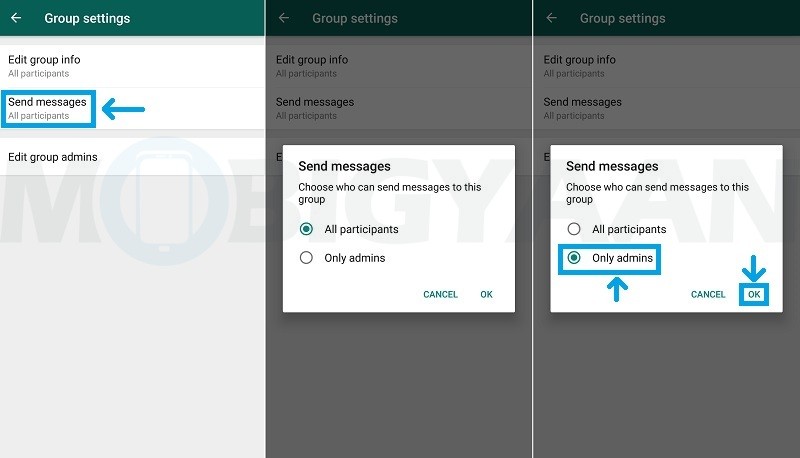 stop members from messaging in whatsapp group android guide 3