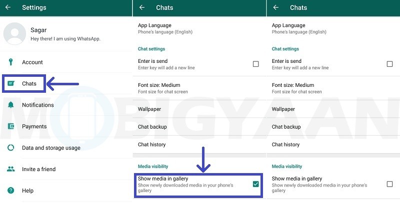 stop whatsapp media from appearing in gallery android guide 1