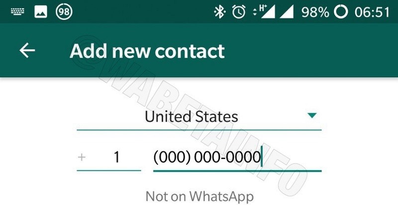 whatsapp add contacts test feature 2