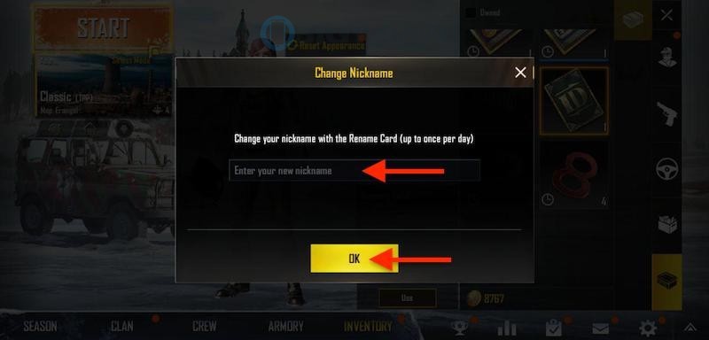 How to change your name in PUBG Mobile Guide 2