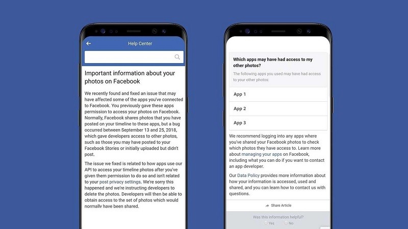 facebook photo api bug private photos leak app developers