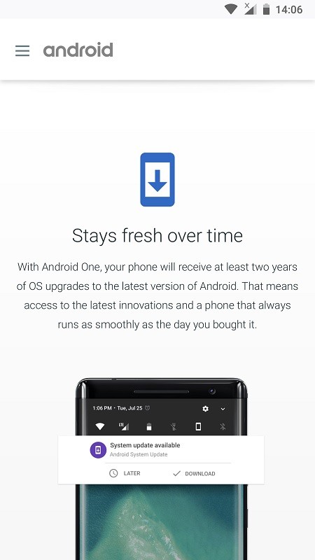 google android one update guarantee