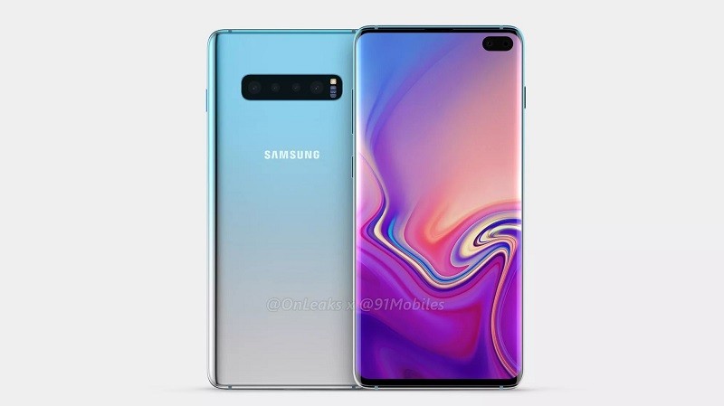 Renders of Galaxy S10 lineup leak showing different position of front cameras than previously expected 2 samsung galaxy s10 plus leaked cad renders 6