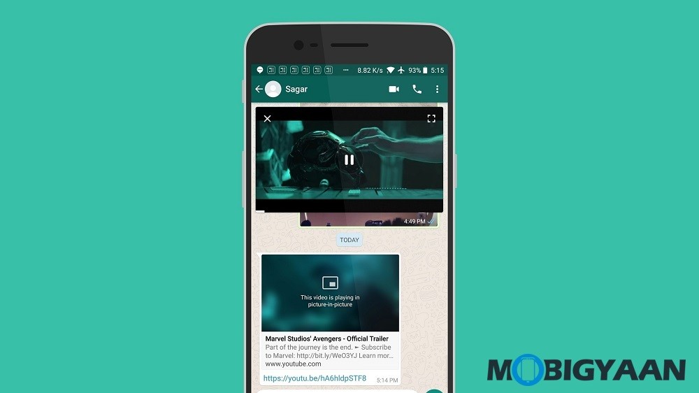 WhatsApp for Android finally gets Picture-in-Picture Mode