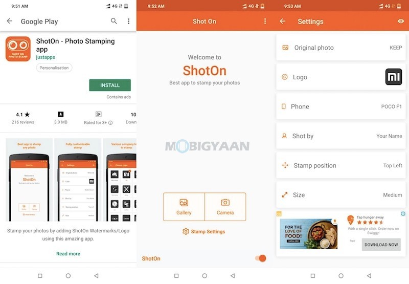 How To Put Shot On Watermark To Your Photos Using Third Party Apps Android 1