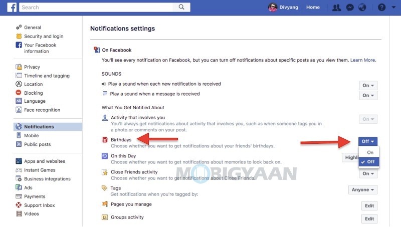 How to stop Birthday notifications on Facebook Guide 2