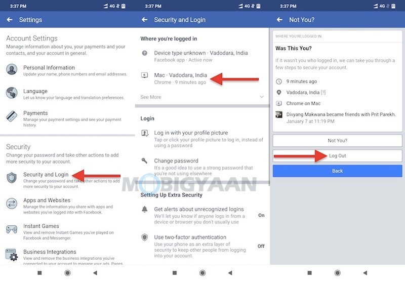 How to track login location of your Facebook account Guide 3