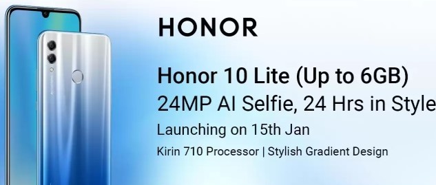 honor 10 lite india launch date