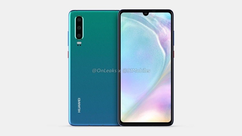 huawei p30 leaked cad renders 1