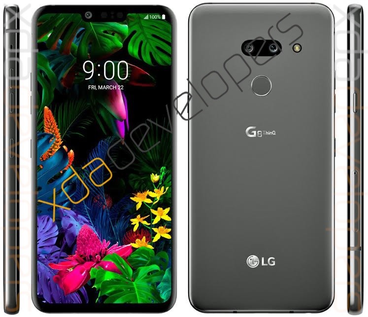 LG G8 ThinQ press render leaked online shows off notched display and dual rear cameras 1 lg g8 thinq leaked press render 1