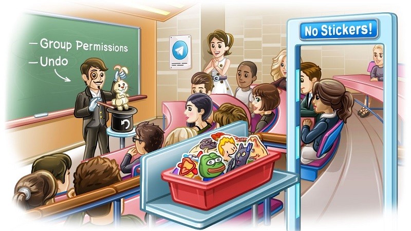 Telegram 5.2 update brings in cool new features like undo delete, more granular group permissions, increased group limit, and more