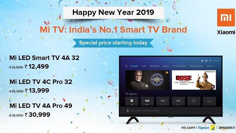 xiaomi mi led tv price cut gst india