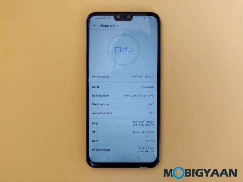 HUAWEI Y9 2019 Hands on Images 2