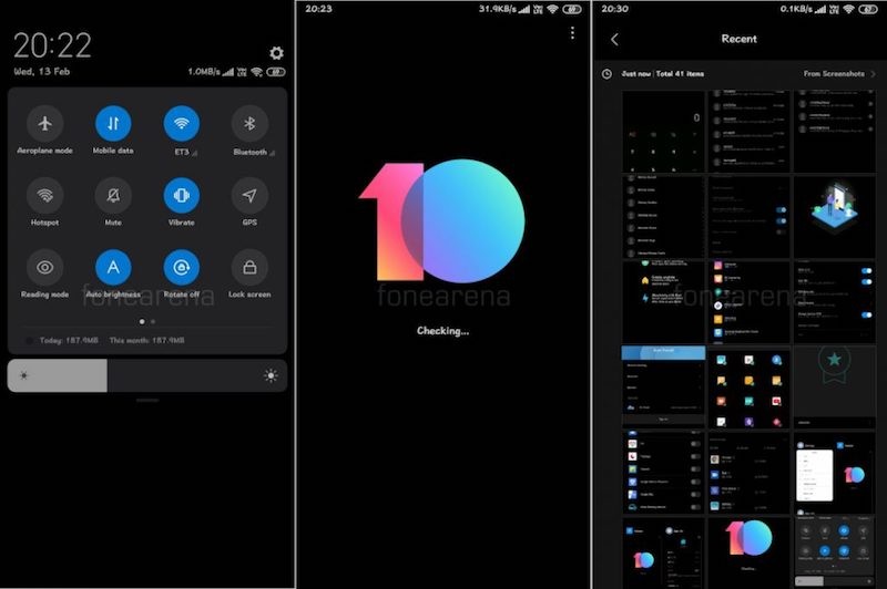 MIUI 10 Global Beta dark mode 1