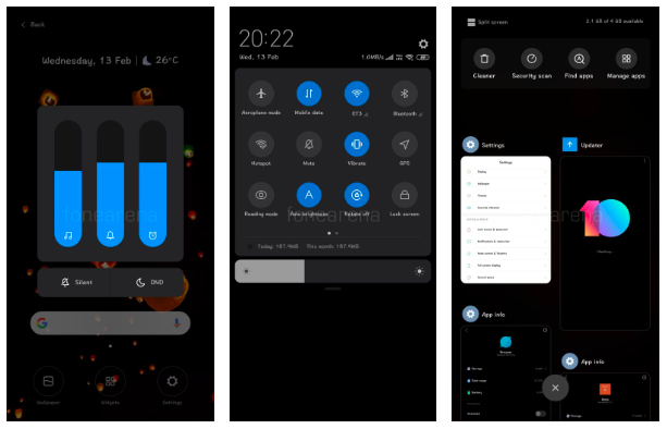 MIUI 10 Global Beta dark mode 1