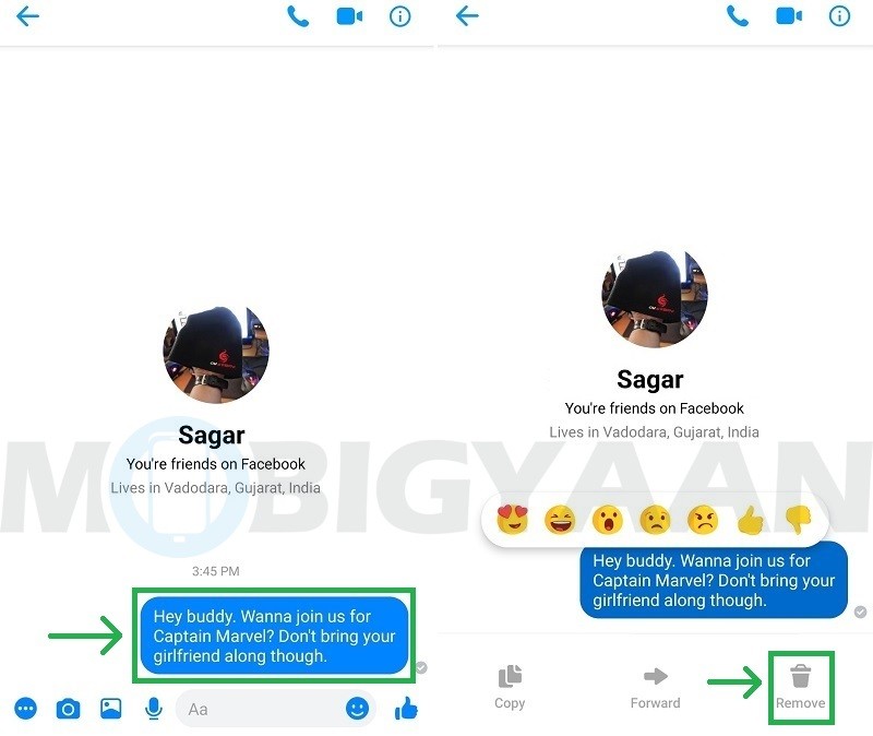 delete sent messages facebook android guide 1