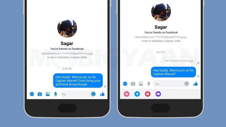 can i unsend. a read message on messenger